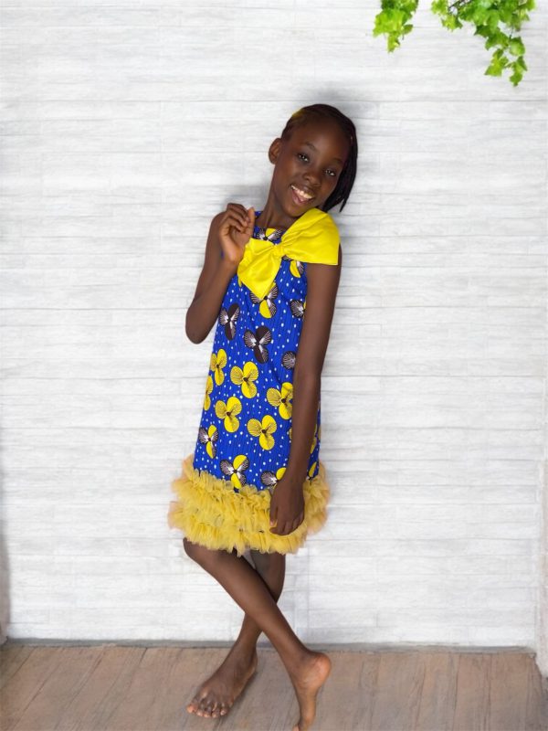 Blue ankara dress